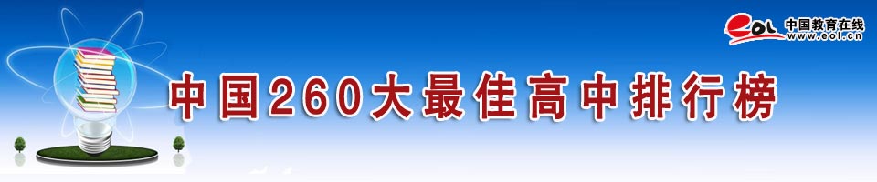 中国最佳260所高中排行榜