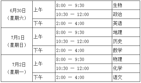 北京高中会考;北京会考时间;夏季会考;