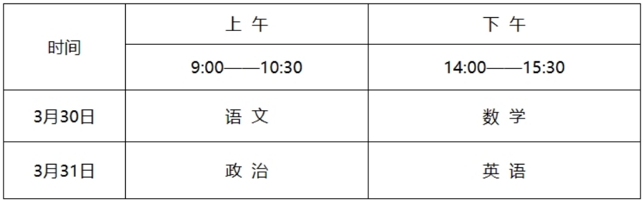 海南2024年运动训练、武术与民族传统体育专业招生文化考试安排