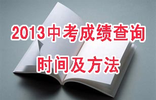 2013中考成绩查询