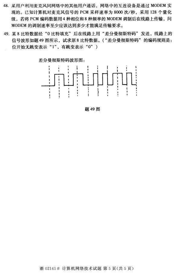 全国2015年4月自考计算机网络技术真题