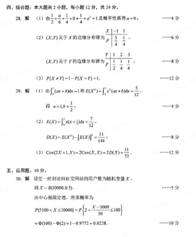 全国2018年4月自考概率论与数理统计（二）试题答案2.png